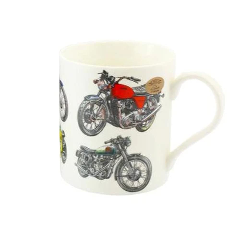 MugBug Classic Motorbikes Mug Gift Boxed, White — image 1