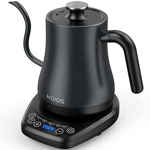 Gooseneck Electric Kettle with ±1℉ Temperature Control, KOIOS 1200W