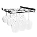 Wallniture Moduwine Wine Glass Holder, 3 Sectional 13'' Wall Mount Stemware Farmhouse Wall Decor