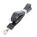 market86® Black 25mm Width Pu Leather Female Messenger Purse Replacement Strap Bag Accessories Shoulder Bag Straps Length 49.2 Inches (Golden Clasps)