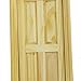 Exterior Solid Wood Door With Steepletop 1/12 Dollhouse Miniature by Generic