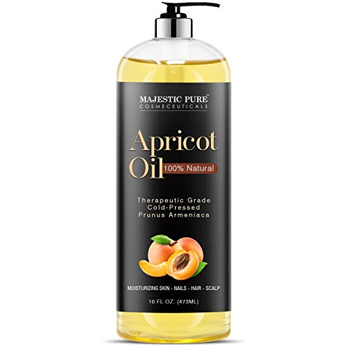 MAJESTIC PURE Apricot Oil, 100 Pure and Natural, ColdPressed, Apricot