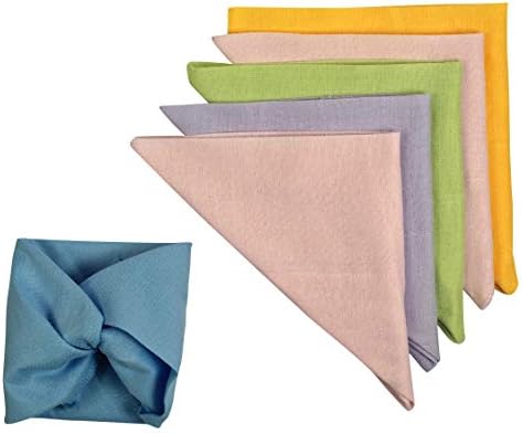 1800HomeLine Double Sided Muslin Cloth for Baby Langot in Pastel Colors (19 inch x 13 inch) (Set of 12 Langots)