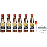 Salsa Huichol Hot Sauce 6oz (Pack of 6) with Silicone Basting Brush in a Prime Time Direct Sealed Bag