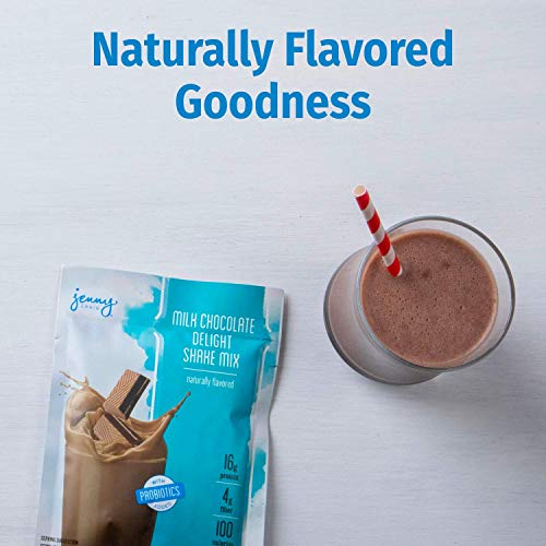 Jenny Craig Milk Chocolate Shake Mix: Drink Powder with Protein, Fiber