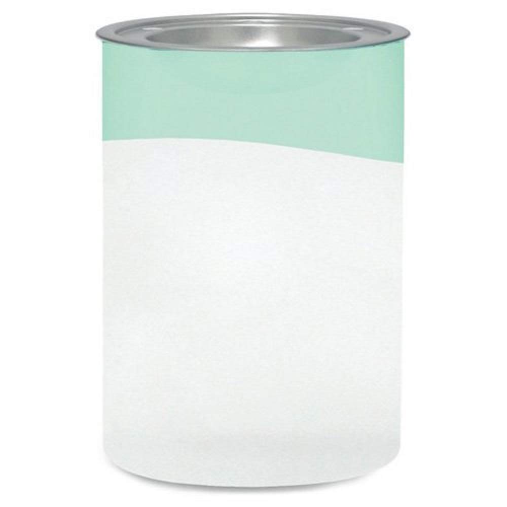 Yankee Candle Serene Sandblast Aqua Wax Melt Burner, Glass, White/Green