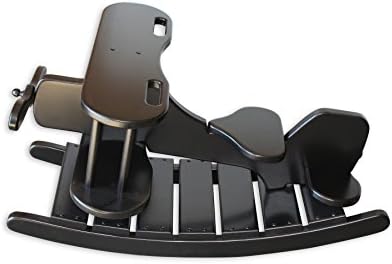 FireSkape Unique Amish Crafted Brown Maple Airplane Rocker Heirloom Toy In Black