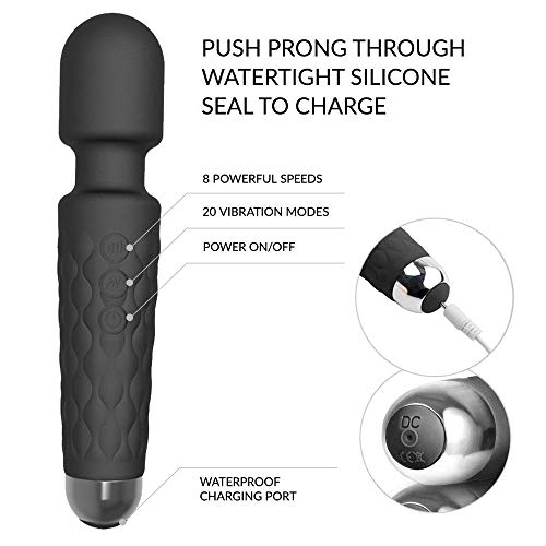 HANYUNMY Vibrator Wand Adult Toys for Women Clitoral Stimulator - G Spot Vibrators Dildo-Powerful, Water-Resistant… - Image 4