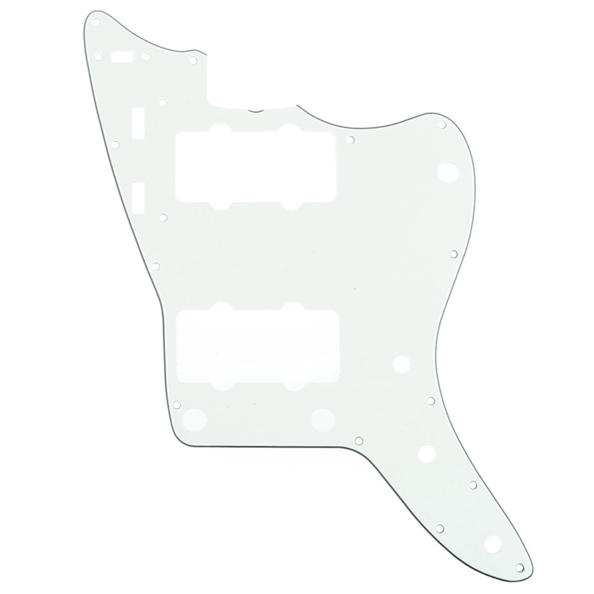 Musiclily Pro 13-Hole 65 60s Vintage Guitar Pickguard for Fender American Jazzmaster, 3Ply Parchment