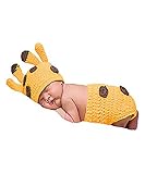 UOMNY Baby Newborn Photography Props Handmade Pet Fawn Set Handmade Crochet Knitted Unisex Baby Cap Outfit Photo Props