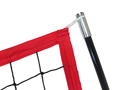 Hit Run Steal Baseball and Softball Large Mouth Hitting Net (Red) (Practice Net)