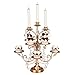 Amalfi Decor 8-Piece Dessert Cupcake Stand, Large Pastry Candy Cake Cookie Tray Tower Holder Plate for Wedding Event Birthday Party, Display Pedestal with Votive Candle Holders, Gold