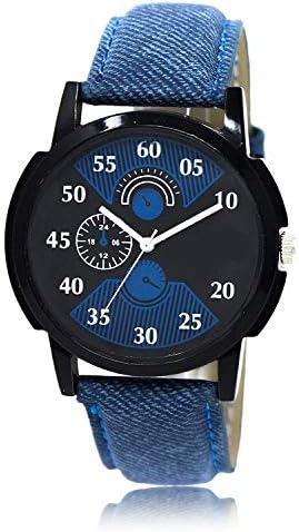 HORIZON STORE Casual Analogue Blue & Black Dial Men Watch - H-17