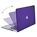 MOSISO Plastic Hard Shell Case & Keyboard Cover & Screen Protector Only Compatible with MacBook Air 13 inch (Models: A1369 & A1466, Older Version 2010-2017 Release), Solid Purple