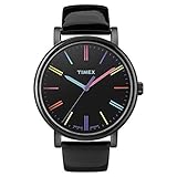 Timex Heritage Easy Reader Black Leather Strap Unisex Watch T2N790