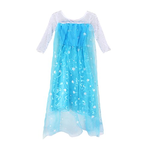 EITC Girls Princess Dress Flashy Sequins Cape Toddler Queen Costume 3-11Y - Image 2