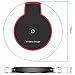 Olseti New Wireless Charger Crystal Round Charging Pad with Receiver for iPhone Charging Stations