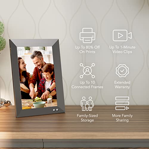 Nixplay 10.1 inch Smart Digital Photo Frame with WiFi (W10F) Black