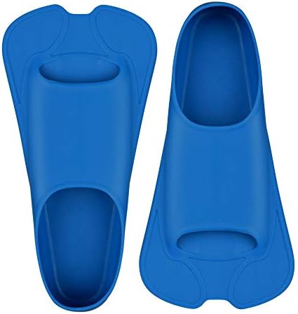 Heimarmene Swim Fins for Swimming Training Flippers Short Blade Comfortable Rubber Fin Increase Leg Strength and Speed