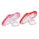 Munchkin Latch Lightweight Pacifier, Red/Pink, 6+ Months, 2 Count