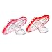 Munchkin Latch Lightweight Pacifier, Red/Pink, 6+ Months, 2 Count