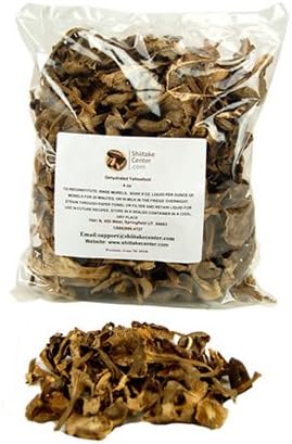 Dried Yellowfoot Mushrooms - 4 Oz. Bag - Dehydrated Edible Gourmet Cantharellus Lutescens Fungi - Also Called Winter or Yellow Foot
