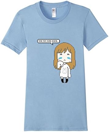 Women's Time for Anime Sleepy Girl T Shirt XL Baby Blue