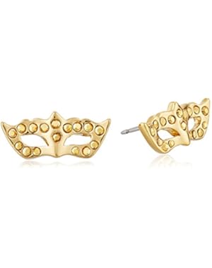 Mask Studs Gold/Multi-Colored Stud Earrings