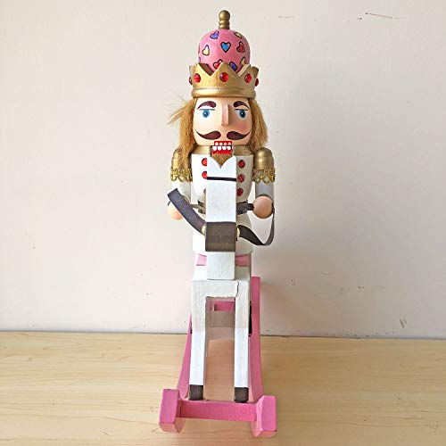 gelvs 11.8 inches Wooden Nutcracker Doll Soldier Vintage Handcraft Puppet Decorative Ornaments Home Decoration