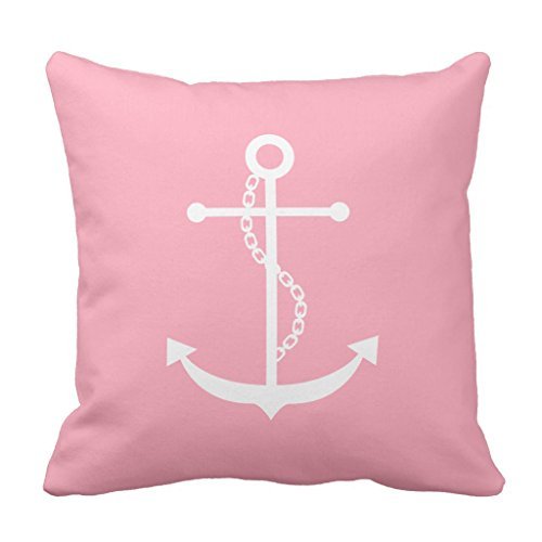 Amazon Com Pink Anchor Pillow Cover For Living Room Home