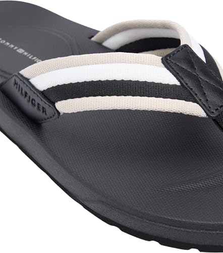 Sandalias de playa moldeadas Hilfiger Rwb FM0FM05803 para hombre, color negro (negro), 8
