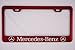 Mercedes-Benz Red License Plate Frame