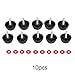 10Pcs Set Spare Screw Nuts,Durable Screw Covers with Gaskets for Fishing Spinning Reel Handle Sougayilang Reel Parts Screws Reel Screw Fishing Reel Screw