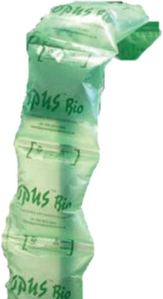 100 Large Biodegradable Opus Bio Plastic Air Filled Pillows Cushions - Size 200 x 200mm - Pre-Inflated Polythene Void Loose Fill Filling Filler Packing Protective Packaging