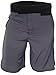 Epic MMA Gear Blank WOD Shorts - with Side Pocket & Side Slit - Pull On (Grey, 32)