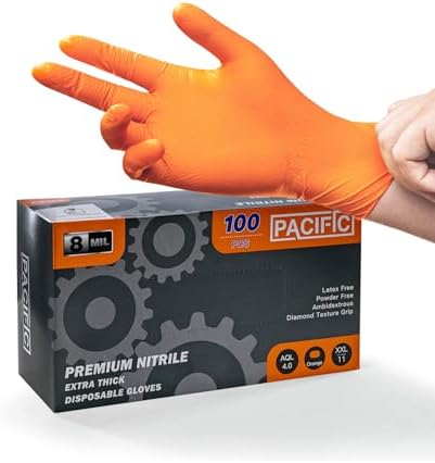 Hardy 7 mil Nitrile Powder Free Gloves 50 Pc (Large) - 2 BOXES
