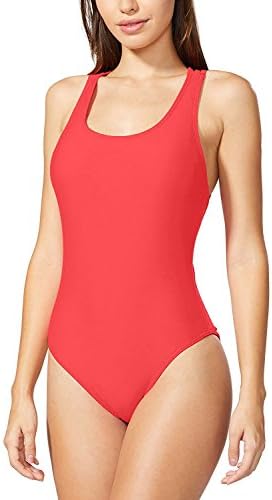 HOYEER Women's Sexy Cross Swimsuits One Piece Retro Back Bathing Suits Large