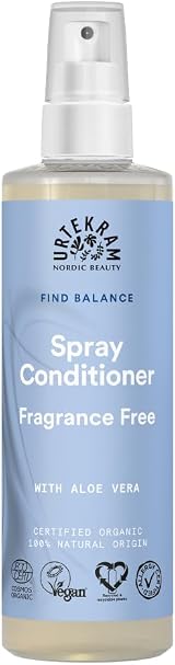 Urtekram Fragrance Free Spray Conditioner 250ml Organic Leave-In view 1