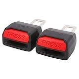 Widewing 2pcs Universal Car Seat Belt Clip Extenders Safety Seatbelt Buckle Plugs