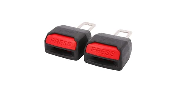 2 Pcs Car Auto Seat Belt Buckle Plug Extension Alarm Canceller