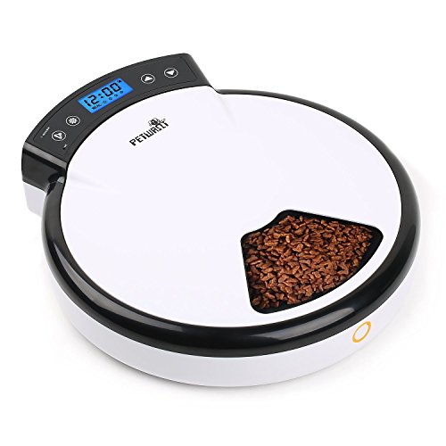 Automatic Cat Feeder Automatic Pet Feeder With 5 Meal Trays Timed