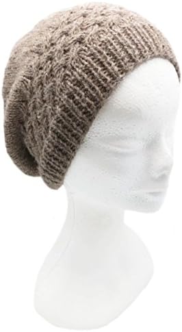BARBERY Alpaca Accessories Handmade Pure Alpaca Hat For Snow - Warm Oatmeal (Ships From France) (Warm Oatmeal)