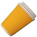 Snapcups Best Disposable Coffee Cups to Go - Premium Hot Paper Cup With Lids 12 Oz(30 count), Yellow - Perfect for Ripple and Insulated Cups - No Soaking or Smells - No Sleeves Needed