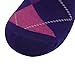 Mid Calf Wedding Dress Socks Men, SUTTOS Easter Day Easter Day Gift Men's Soft Cotton Funky Pattern Long Crew Dress Socks 4 Pair Purple Argyle Plaids,Fit Shoes Sizes 6-12,Sock Size 10-13