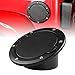 ICARS Black Powder Coated Steel Gas Fuel Tank Gas Cap Cover Accessories for 2007 2008 2009 2010 2011 2012 2013 2014 2015 2016 2017 Jeep Wrangler JK & Unlimited