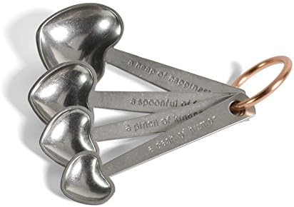 Beehive Handmade Hearts With Quotes Measuring Spoons