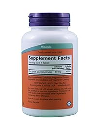 Now Foods Zinc Gluconate, 250-count