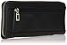 GUESS womens Heidi Large Zip Around wallets, Black, One Size US