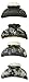 Set of 4 Light Weight Plastic Jaw Clip 3.25