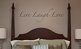 WALL DECALS - Live Laugh Love - lettering wall stickers